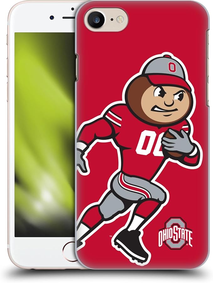 Head Case Designs Officially Licensed Ohio State University Mascot Oversized Football Graphics Hard Back Case Compatible with Apple iPhone 7/8 / SE 2020 & 2022