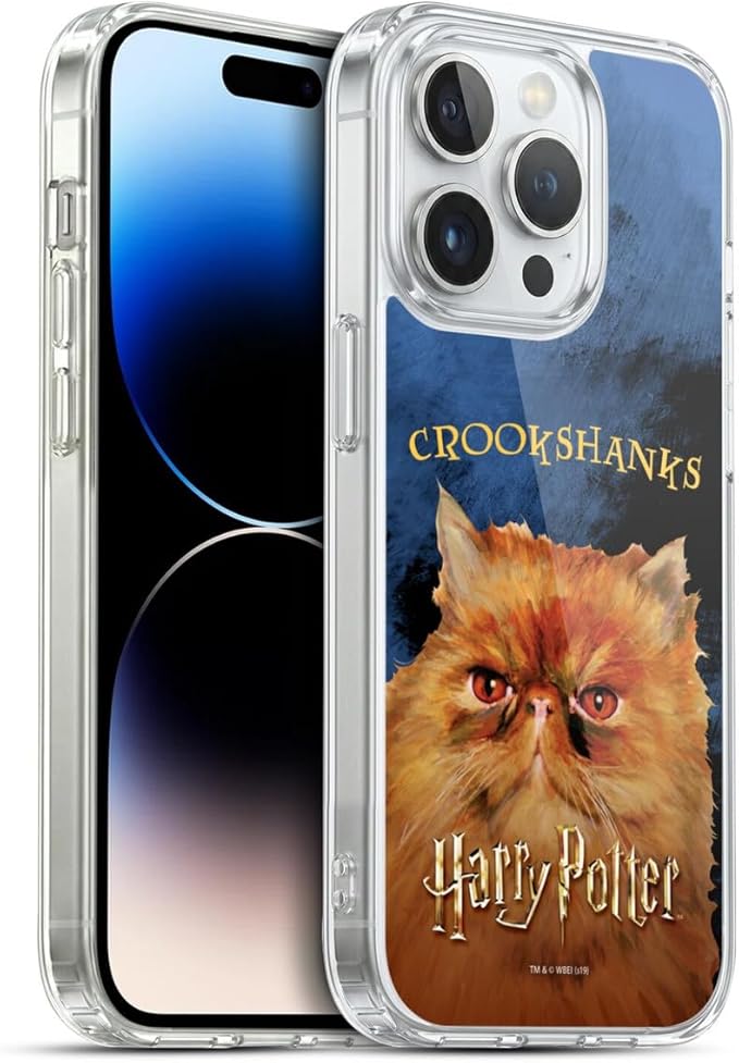 Head Case Designs Officially Licensed Harry Potter Crookshanks Prisoner of Azkaban II Gel Case [Military Grade Protection] Compatible with Apple iPhone 14 Pro and Compatible with MagSafe