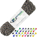 Paracord Planet 550lb Paracord – 7 Strand Type III Tactical Parachute Cord Top 40 Colors in 100 ft Hanks