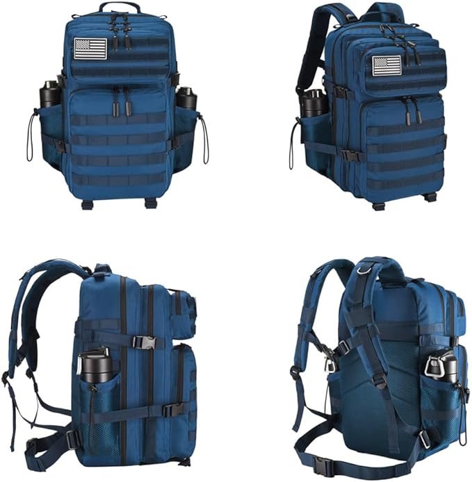 45L Tactical Backpack for Men Women, Military Assault Pack with MOLLE, Large 3 Day Bug Out Bag for Hiking Camping