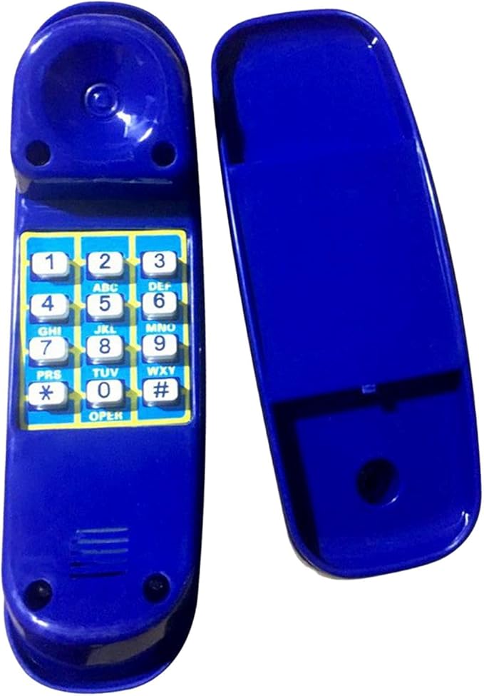Amagogo Pretend Phone Toy Kids Climbing Frame Accessories Playground Telephone Toy Outdoor Equipment Function Easy Mounting Suitable for Children Play Swing T, Blue