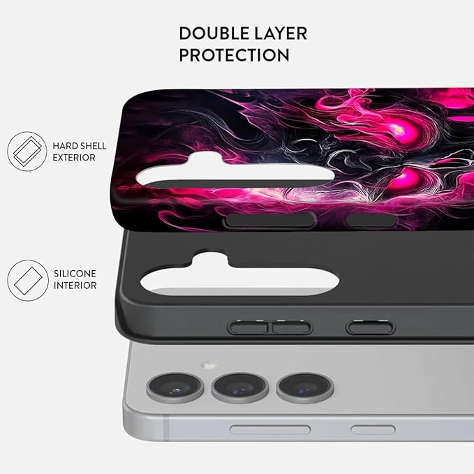 Compatible for Samsung Galaxy A17 5G Case, Dual Layer Heavy Duty 2 in 1 Shockproof Protective Phone Case,Skeleton