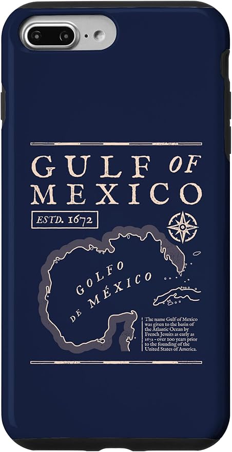 Gulf of Mexico 1672 Historic Map Case for iPhone 7 Plus/8 Plus