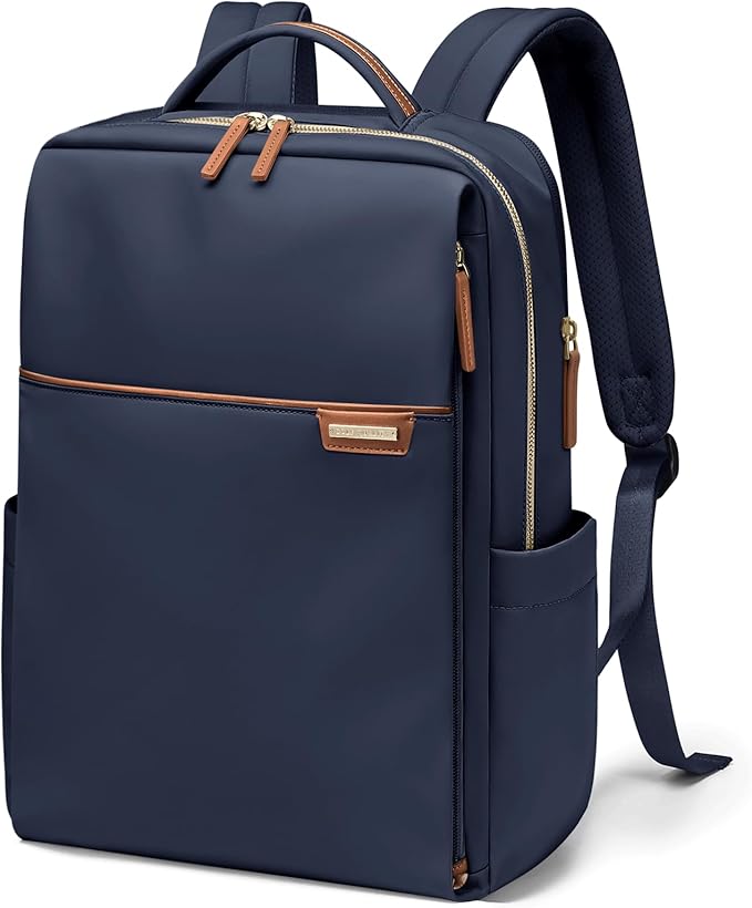 Laptop Backpack for Women, Work Business Traval Computer Backpacks with Laptop Compartment Waterproof Casual Daypack for Travel College,16Inch,Navy Blue