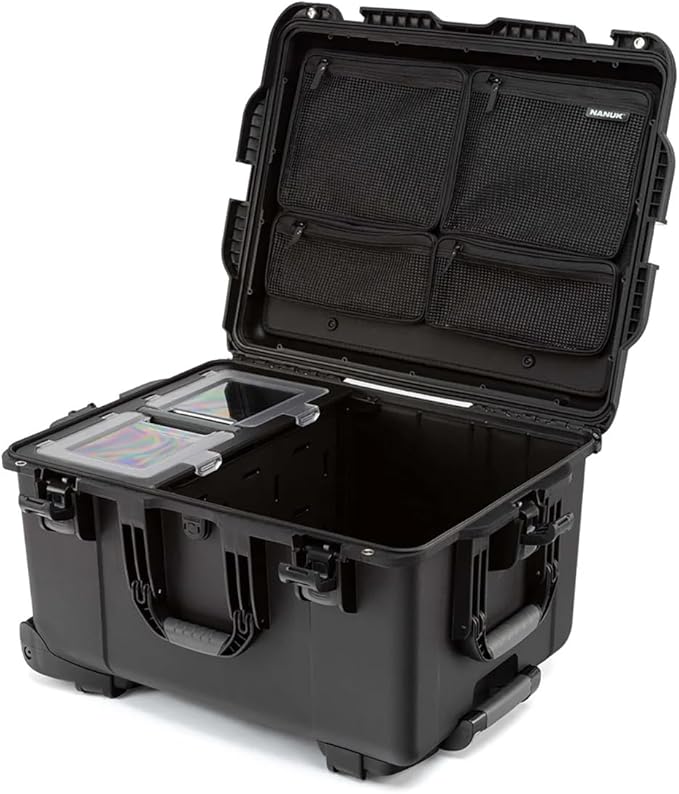 NANUK Trail 80 – 79L (20.9-Gallon) Waterproof Storage Box – Wheeled & Modular Cargo Case for Camping, Fishing, Hunting & Outdoor Storage – Dustproof and Impact Resistant (25.4” x 20” x 14.5”) – Black