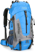 King'sGuard 60L Hiking Backpack for Men and Women Lightweight Camping Hiking Backpack with Rain Cover Large Waterproof Travel Backpack Backpacking Pack (Blue)