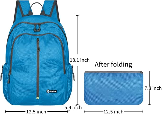 Lightweight Packable Foldable Backpack, Hiking backpack,Travel Backpack (Blue)