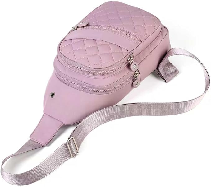AOSTIHOT Crossbody Small Sling Backpack Sling Bag for Women, Chest Bag Daypack Crossbody for Travel Sport Running Hiking Purple