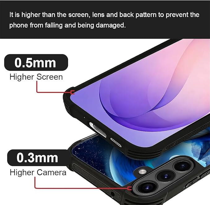 for Samsung Galaxy S26 Plus Case,Graphic Design for Girl Boy Soft Silicone Hard Acrylic Shock Protection Designed for Samsung Galaxy S26 Plus Snowy Mountain Fox Lake Pattern