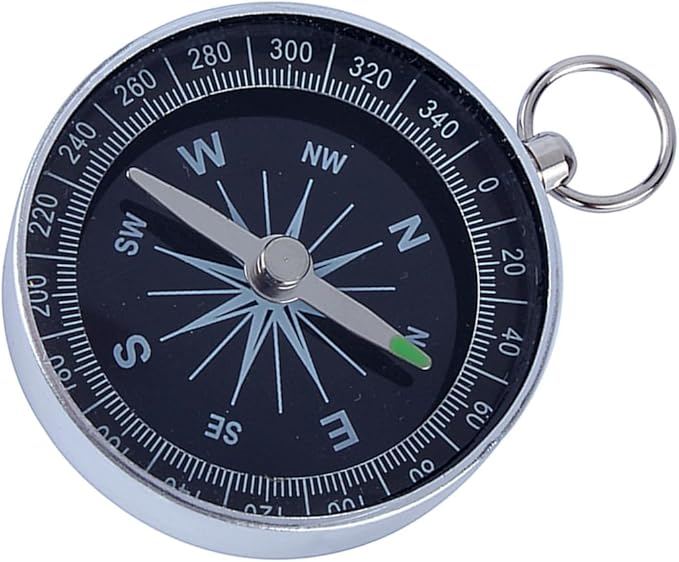 Camping Pocket Compass, Portable Survival Sports Navigation Compass for Camping Hiking Compass for Kids Car Compass