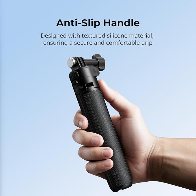 SmallRig 2-in-1 Selfie Stick Tripod, 7.1-20.5in Extendable, Support Horizontal & Vertical Shooting, for GoPro Hero 13/12/11/10/9, for DJI Osmo Nano Action 6/5 Pro/4/3, for Insta360 Ace Pro 2-5725