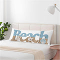 Beach Body Pillow Cover, Decorative Body Pillow Covers Ocean Starfish Seashells Pillow Cushion Case Zipper Body Pillowcase Soft Cushion Cover for Bedding,Couch,Home 20"X54"
