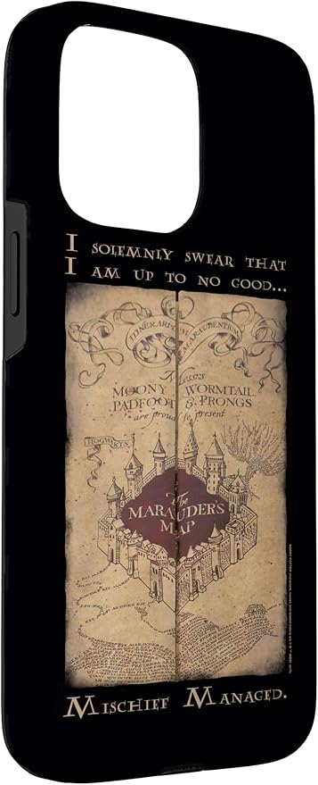 iPhone 15 Pro Max Harry Potter Marauder's Map Words Case