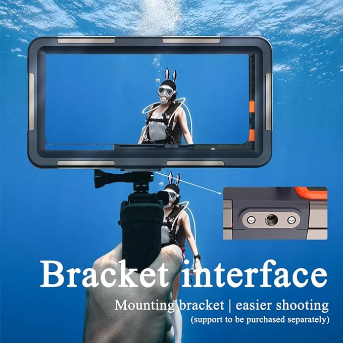 2026 Underwater Snorkeling Diving Phone Case for Phone 17/16/15/14/13/12Pro Max/Galaxy S25/S24/S23.(50ft/15m) Professional Scuba Dive Waterproof Case Underwater Photo Video（Blue）