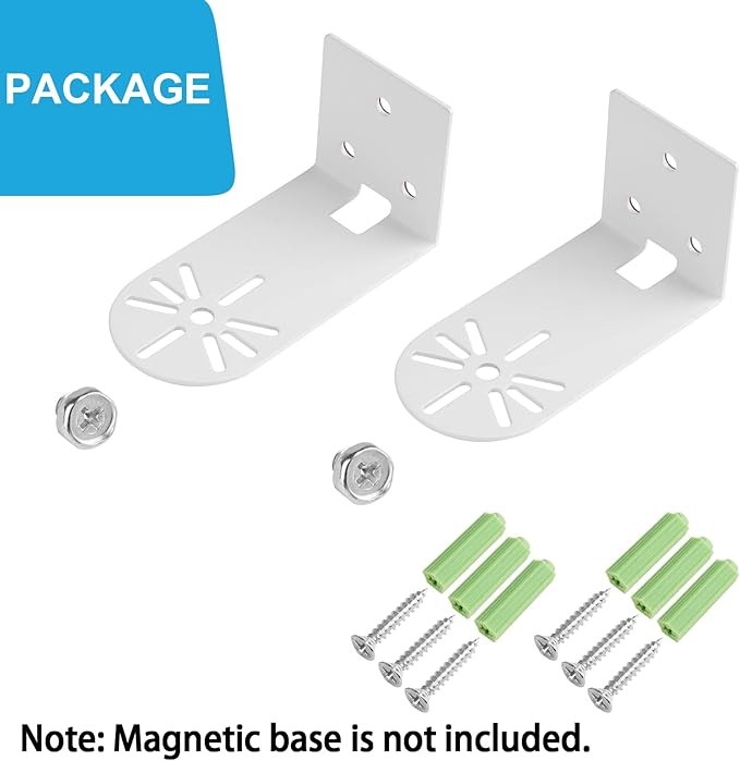 UYODM 2Pack Adhesive Metal Wall Mount Bracket Compatible with Google Nest Cam Outdoor or Indoor, Battery - 2nd Generation, VHB Stick On,No Drilling Mounting Get The Best View,Two Ways Installation