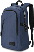 Mancro Laptop Backpack, 15.6 inch Business Backpack Anti Theft College School Computer Bag for Men Women Travel Backpack with Laptop Compartment (Blue, 15.6 inch)