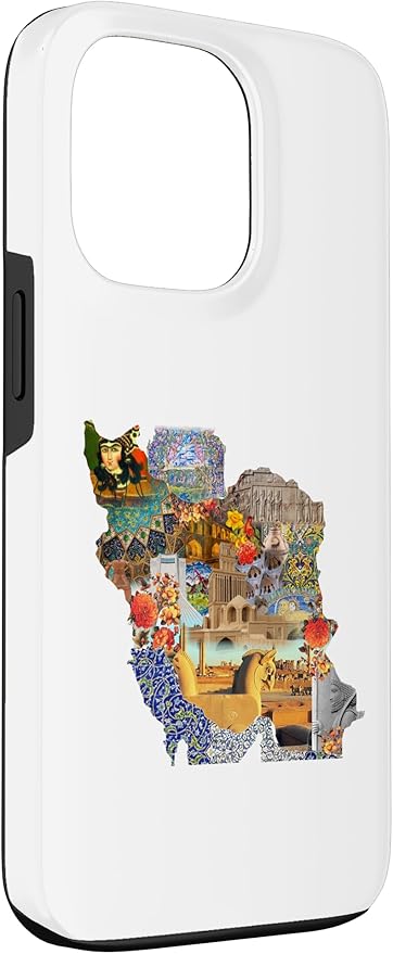 Map of Persian empire, Iran Map Case for iPhone 13 Pro