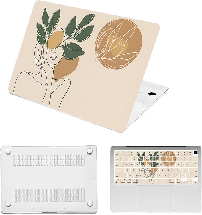 Laptop Cover for MacBook Air 11 inch Case 2015-2010 Release (Model A1465 A1370),Anti-Cracking Plastic Hard Shell Case & Keyboard Cover for Apple Mac Air 11.6",Elegant Women