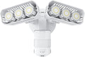 SANSI 38W 5000LM Motion Sensor Outdoor Lights, Flood Lights Outdoor Detector with 4 Mode Adjustable, 500W Equiv 5000K Dusk to Dawn, IP65 Waterproof, Motion Sensor Light for Garage, Yard, Porch (White)