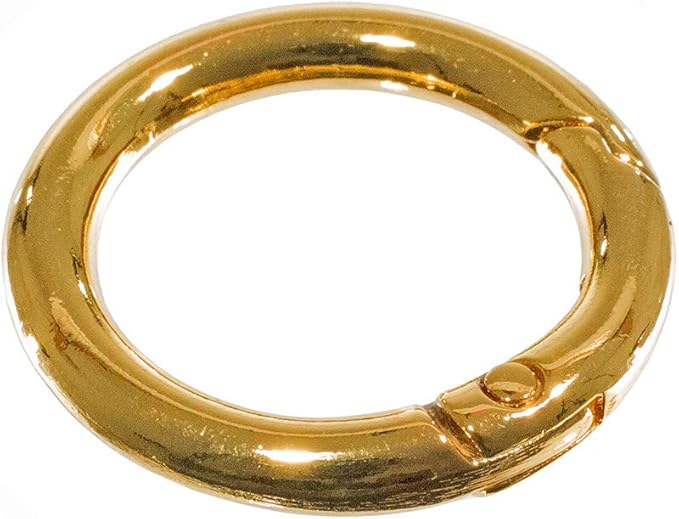 Paracord Planet Spring Gate O Rings – Available in 5/8 Inch, 3/4 Inch and 1 Inch Sizes – Silver, Bronze, and Gold Color Options (10 Pack, 5/8 Inch, Gold)