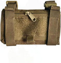 Tactical Map Case QB Wristband Pouch - Military Arm Sleeve with DOPE Card Holder & USA Flag Patch