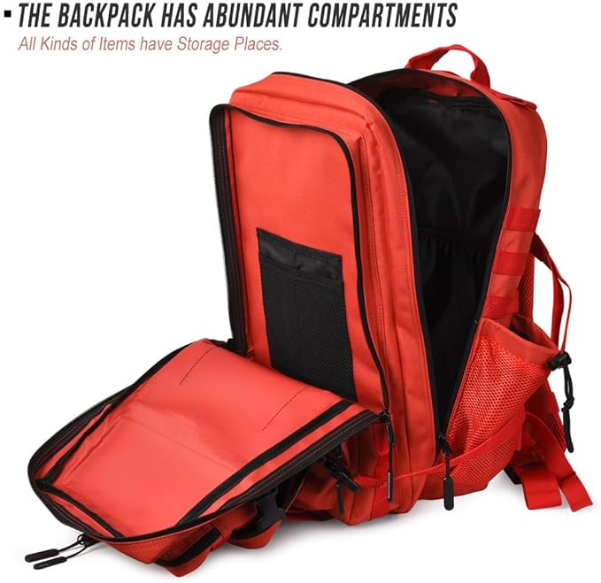 45L Tactical Backpack for Men Women, Military Assault Pack with MOLLE, Large 3 Day Bug Out Bag for Hiking Camping