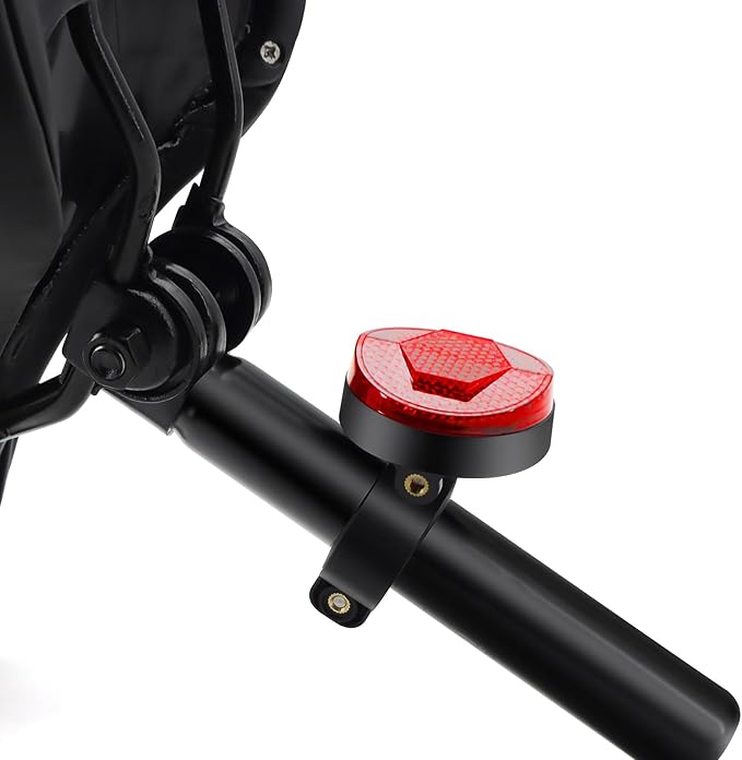 CQT Bike Air Tracker Tag Mount, Hidden Bicycle Seatpost Mount Compatible with Apple Airtags,Anti-Theft Air tag GPS Tracker Bike Reflector Holder for Mountain Bikes, E-Bike and Scooter (2-Pack)