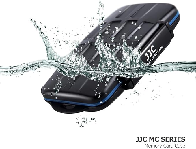 JJC 28 Slots Portable Memory Card Case Holder Storage for 8 SD SDHC SDXC Card, 16 Micro SD TF Card and 4 CF Cfast Card, Water-Resistant & Shockproof