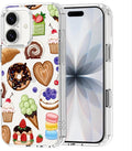 MOSNOVO for iPhone 17 Case, Shockproof Military-Grade Protection 6.6ft Drop Tested, Camera Control, Clear Phone Case for iPhone 17, Sweet Treats Design