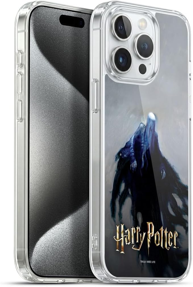 Head Case Designs Officially Licensed Harry Potter Dementor Prisoner of Azkaban II Gel Case [Military Grade Protection] Compatible with Apple iPhone 15 Pro Max and Compatible with MagSafe