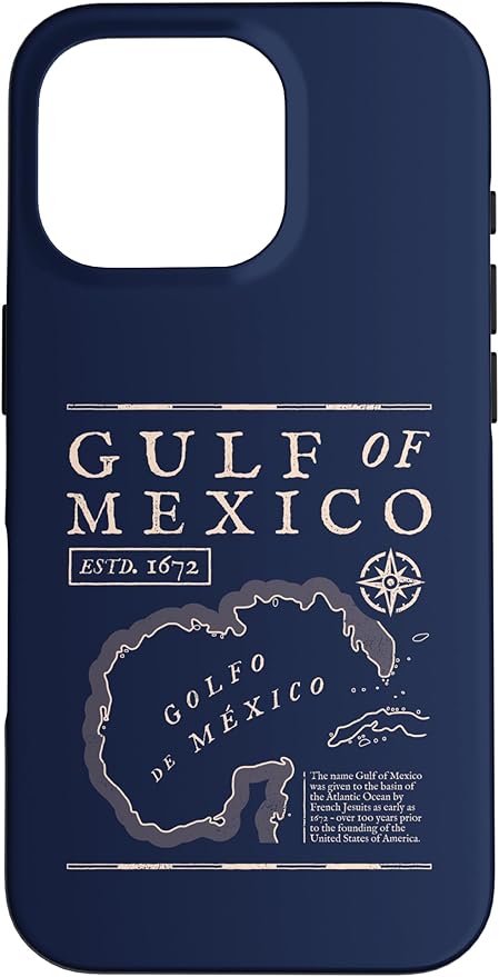 Gulf of Mexico 1672 Historic Map Case for iPhone 16 Pro