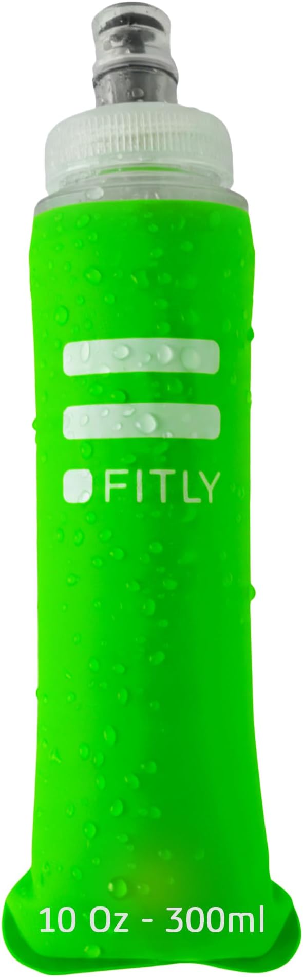 FITLY Soft Flask - Shrink As You Drink Soft Water Bottle for Hydration Pack - Folding Water Bottle Ideal for Running, Hiking, Cycling, Climbing & Rigorous Activity