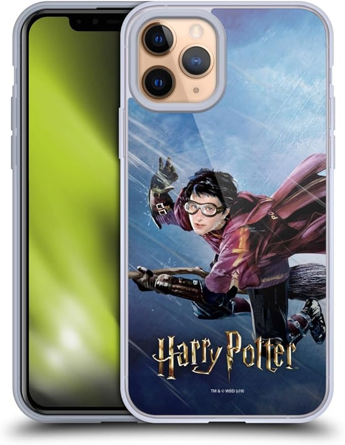 Head Case Designs Officially Licensed Harry Potter Quidditch 1 Prisoner of Azkaban II Gel Case [Military Grade Protection] Compatible with Apple iPhone 11 Pro and Compatible with MagSafe