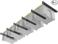 TORACK Garage Ceiling Bin Storage Rack, Adjustable Heavy Duty Overhead Tote Storage Rail System(for 5 Bins, Bins are not included)