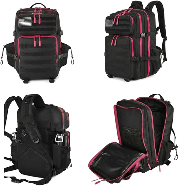 45L Tactical Backpack for Men Women, Military Assault Pack with MOLLE, Large 3 Day Bug Out Bag for Hiking Camping