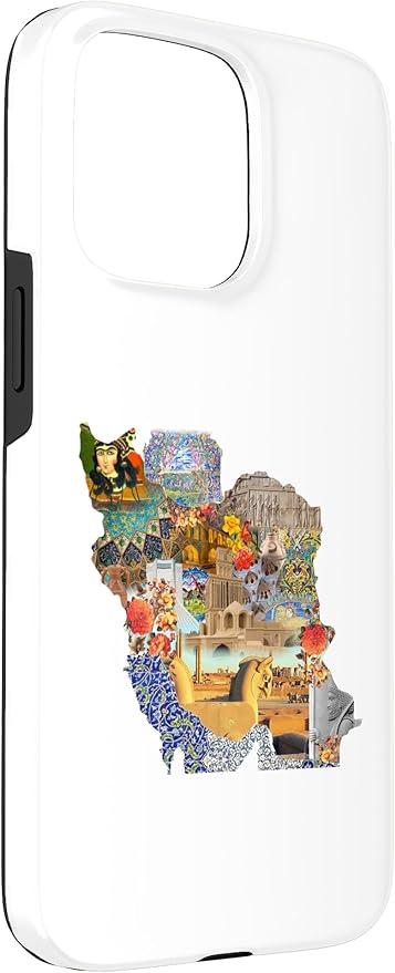 Map of Persian empire, Iran Map Case for iPhone 15 Pro Max