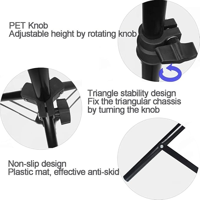 Coret Projector Tripod Stand, Portable Mount Floor Stand, Photography Light Stand, Outdoor Camera Tripod Stand with Ball Head for Projector,Camera, Webcam,Smartphone