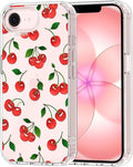 MOSNOVO for iPhone 17e Case/iPhone 16e Case, Shockproof Military-Grade Protection 6.6ft Drop Tested, Clear Phone Case for iPhone 16e / iPhone 17e, Cute Cherry Design