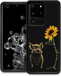 for Samsung Galaxy S20 Ultra Case, Pig Sunflower Yellow Sunshine Pattern Graphic Design Girl Boy Soft Silicone Hard Acrylic Shock Protection for Samsung Galaxy S20 Ultra