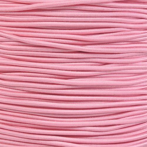 Paracord Planet 1/8-Inch Shock Cord for Replacements, Repairs, and Outdoors – Rose Pink (25 ft)