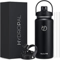 64oz Half Gallon Insulated Water Bottle with 2-in-1 Lid (Chug & Straw), Double Walled Vacuum Stainless Steel Water Bottles, Wide Mouth Leakproof Insulated Jug with Straw