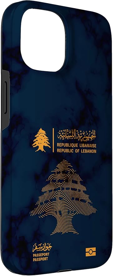 Lebanon,Lebanon Passport,Lebanon Flag,Lebanon map. Case for iPhone 15