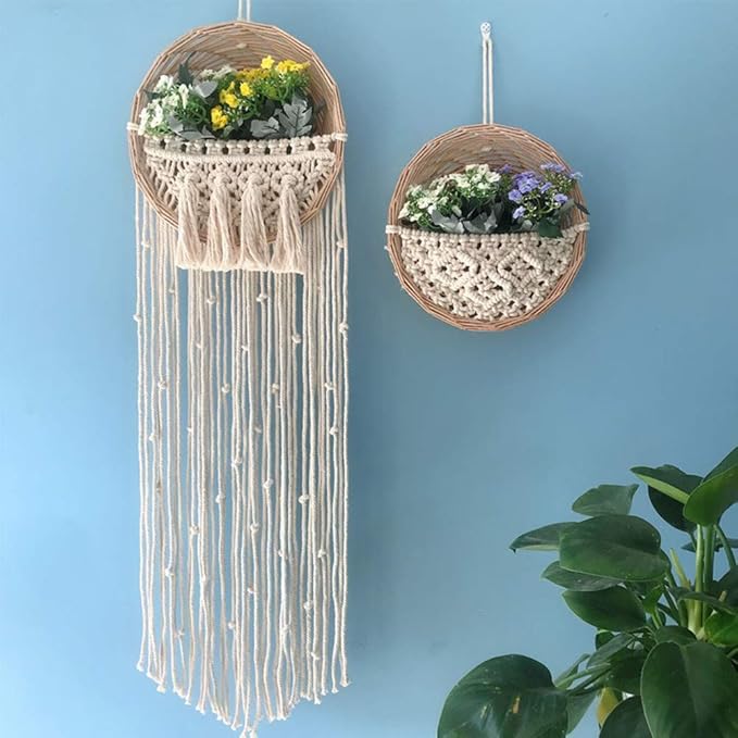 Macrame Cord 3mm x 109Yards 100% Natural Cotton Macrame Rope Cotton Cord for Handmade Macrame Supplies, Wall Hanging, Plant Hangers, Crafts, Knitting, Decorative Projects