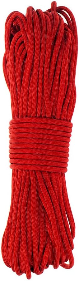 Paracord Planet Solid Color 550lb Paracord – 7 Strand Type III Nylon Cord for Indoor and Outdoor Tasks – Imperial Red (250 ft)
