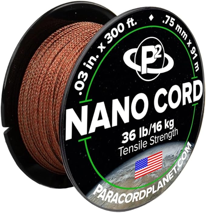 Paracord Planet Nano Cord –Lightweight Nylon Nano Paracord – Great for Arts & Crafts, Home Décor, Camping and More