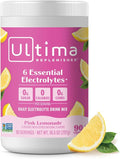 Ultima Replenisher Daily Electrolyte Powder Drink Mix – Sugar Free – Pink Lemonade, 90 Serving – Hydration Powder with 6 Key Electrolytes and Trace Minerals – Keto Friendly, Vegan, Non-GMO