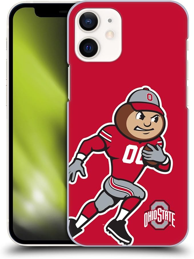 Head Case Designs Officially Licensed Ohio State University Mascot Oversized Football Graphics Hard Back Case Compatible with Apple iPhone 12 Mini