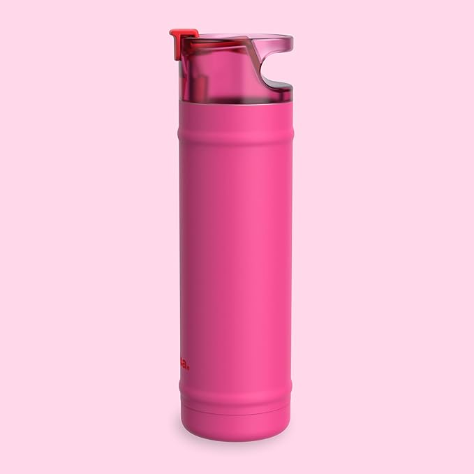 bubba 24 oz Dualsip Insulated Stainless Steel Water Bottle with Straw - Reusable, Leakproof, Lightweight, Dishwasher Safe, Lead-Free and BPA-Free, Flora Aura