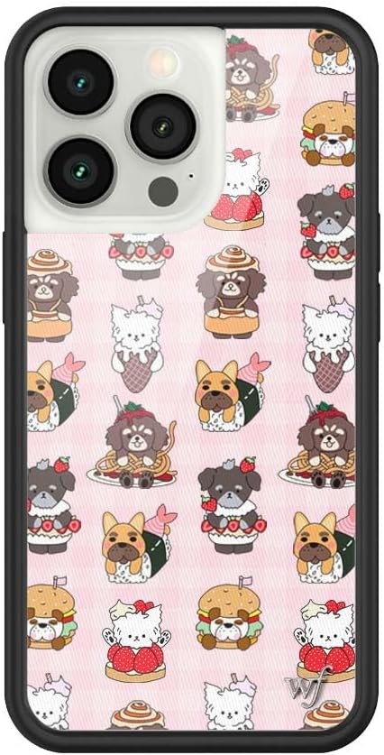 Wildflower Cases - Compatible with iPhone 13 Pro | Protective Black Bumper, 6.5ft Drop Test Certified, Women Owned Small Business | Father Kels