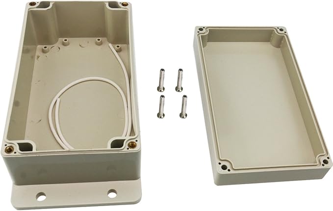 Ogrmar Plastic Dustproof IP65 Junction Box DIY Case Enclosure (6.2"x 3.5"x 2.5")